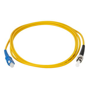 TWT optical patch cord, PVC, ST/UPC-SC/UPC, SM 